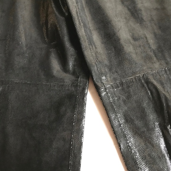 Isabel Black Shimmery Jeans Style Pants 10 - Picture 6 of 8